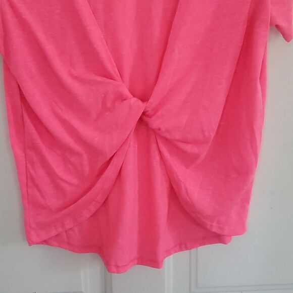 JoyLab Pink Twist Back Tee - Picture 5 of 5